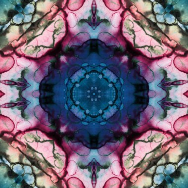 Kusursuz desenli soyut kare. Soyut arkaplan. Doku yaratıcı modern kaleydoskop