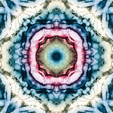 Kusursuz desenli soyut kare. Soyut arkaplan. Doku yaratıcı modern kaleydoskop