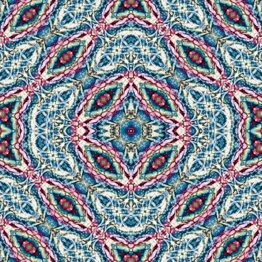 Kusursuz desenli soyut kare. Soyut arkaplan. Doku yaratıcı modern kaleydoskop