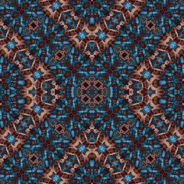 Kusursuz desenli soyut kare. Soyut arkaplan. Doku yaratıcı modern kaleydoskop