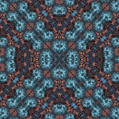 Kusursuz desenli soyut kare. Soyut arkaplan. Doku yaratıcı modern kaleydoskop