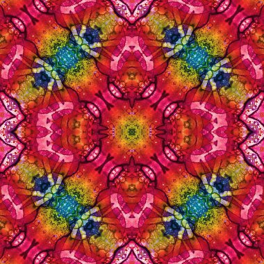 Kusursuz desenli soyut kare. Soyut arkaplan. Doku yaratıcı modern kaleydoskop