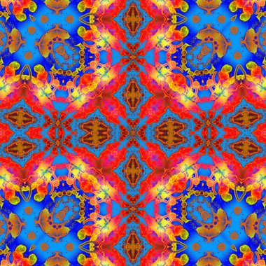 Kusursuz desenli soyut kare. Soyut arkaplan. Doku yaratıcı modern kaleydoskop