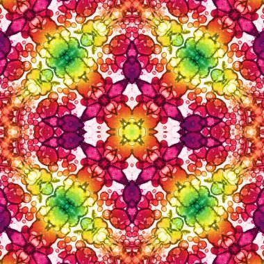 Kusursuz desenli soyut kare. Soyut arkaplan. Doku yaratıcı modern kaleydoskop