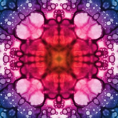 Kusursuz desenli soyut kare. Soyut arkaplan. Doku yaratıcı modern kaleydoskop