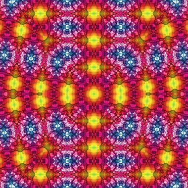 Kusursuz desenli soyut kare. Soyut arkaplan. Doku yaratıcı modern kaleydoskop