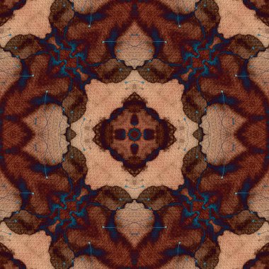 Kusursuz desenli soyut kare. Soyut arkaplan. Doku yaratıcı modern kaleydoskop