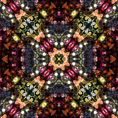 Kusursuz desenli soyut kare. Soyut arkaplan. Doku yaratıcı modern kaleydoskop