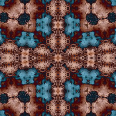 Kusursuz desenli soyut kare. Soyut arkaplan. Doku yaratıcı modern kaleydoskop