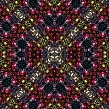 Kusursuz desenli soyut kare. Soyut arkaplan. Doku yaratıcı modern kaleydoskop