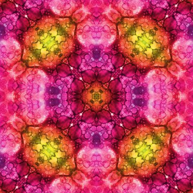 Kusursuz desenli soyut kare. Soyut arkaplan. Doku yaratıcı modern kaleydoskop