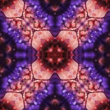 Kusursuz desenli soyut kare. Soyut arkaplan. Doku yaratıcı modern kaleydoskop