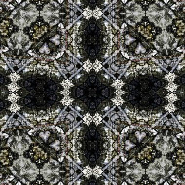 Kusursuz desenli soyut kare. Soyut arkaplan. Doku yaratıcı modern kaleydoskop