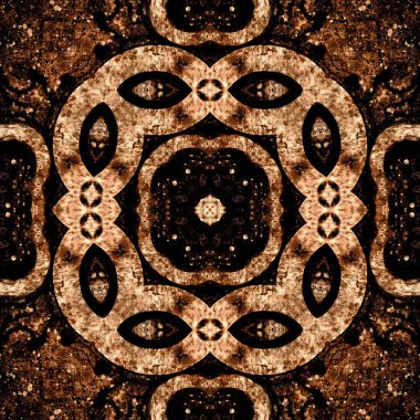 Kusursuz desenli soyut kare. Soyut arkaplan. Doku yaratıcı modern kaleydoskop