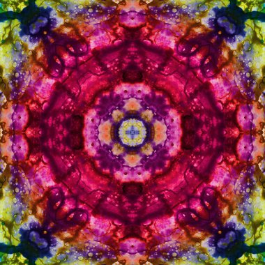 Kusursuz desenli soyut kare. Soyut arkaplan. Doku yaratıcı modern kaleydoskop