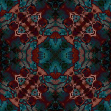 Kusursuz desenli soyut kare. Soyut arkaplan. Doku yaratıcı modern kaleydoskop