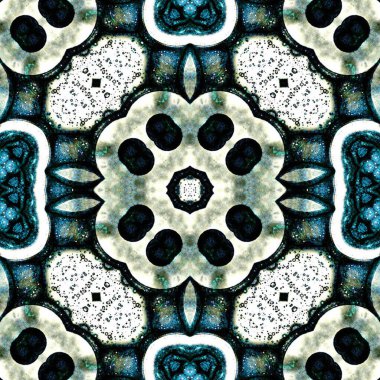 Kusursuz desenli soyut kare. Soyut arkaplan. Doku yaratıcı modern kaleydoskop