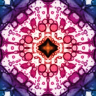 Kusursuz desenli soyut kare. Soyut arkaplan. Doku yaratıcı modern kaleydoskop