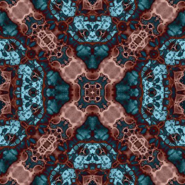 Kusursuz desenli soyut kare. Soyut arkaplan. Doku yaratıcı modern kaleydoskop