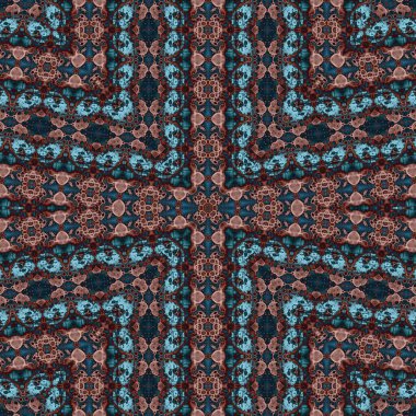 Kusursuz desenli soyut kare. Soyut arkaplan. Doku yaratıcı modern kaleydoskop