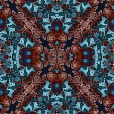 Kusursuz desenli soyut kare. Soyut arkaplan. Doku yaratıcı modern kaleydoskop