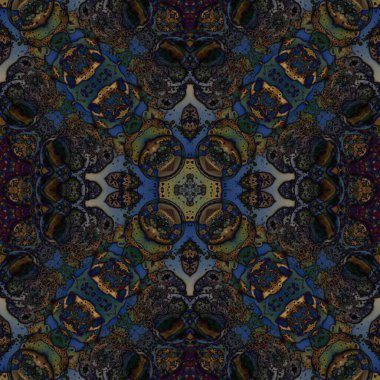 Kusursuz desenli soyut kare. Soyut arkaplan. Doku yaratıcı modern kaleydoskop