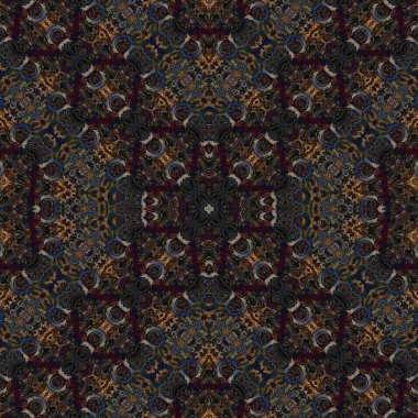 Kusursuz desenli soyut kare. Soyut arkaplan. Doku yaratıcı modern kaleydoskop