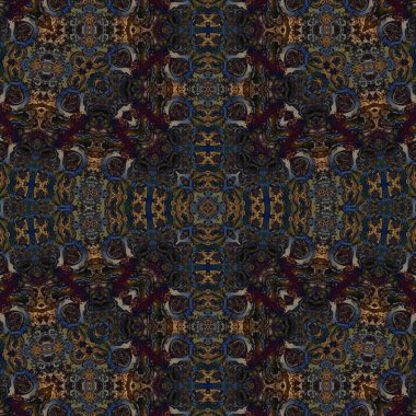 Kusursuz desenli soyut kare. Soyut arkaplan. Doku yaratıcı modern kaleydoskop