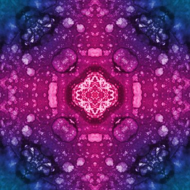 Kusursuz desenli soyut kare. Soyut arkaplan. Doku yaratıcı modern kaleydoskop