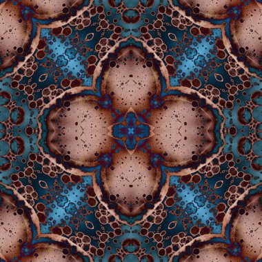 Kusursuz desenli soyut kare. Soyut arkaplan. Doku yaratıcı modern kaleydoskop