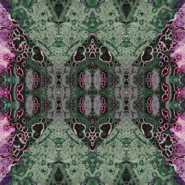 Kusursuz kare soyut desen. Sanat dokusu. Sanat mandala. Simetrik desen