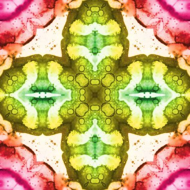 Kusursuz kare soyut desen. Sanat dokusu. Sanat mandala. Simetrik desen