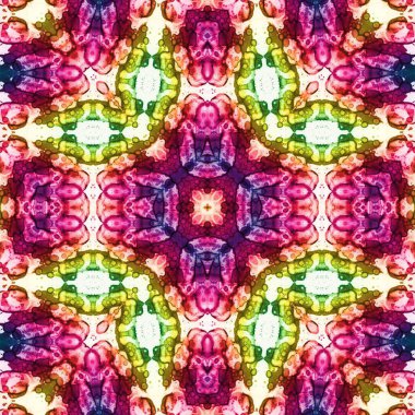 Kusursuz kare soyut desen. Sanat dokusu. Sanat mandala. Simetrik desen