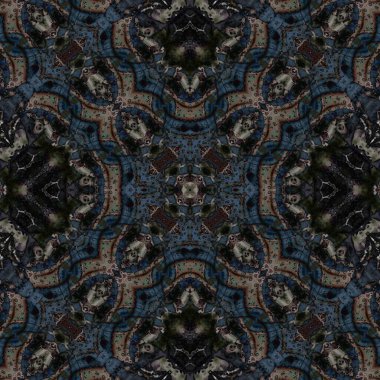 Kusursuz kare soyut desen. Sanat dokusu. Sanat mandala. Simetrik desen