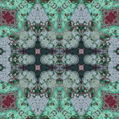 Kusursuz kare soyut desen. Sanat dokusu. Sanat mandala. Simetrik desen