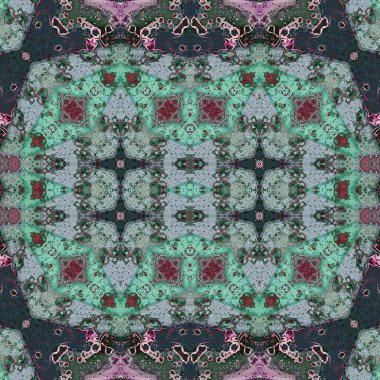 Kusursuz kare soyut desen. Sanat dokusu. Sanat mandala. Simetrik desen