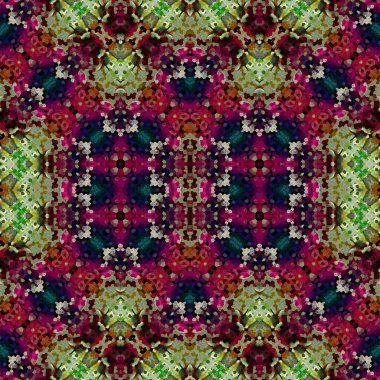 Kusursuz kare soyut desen. Sanat dokusu. Sanat mandala. Simetrik desen