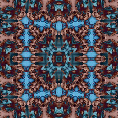 Kusursuz kare soyut desen. Sanat dokusu. Sanat mandala. Simetrik desen