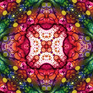 Kusursuz kare soyut desen. Sanat dokusu. Sanat mandala. Simetrik desen