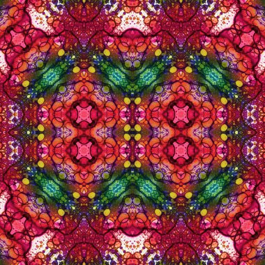 Kusursuz kare soyut desen. Sanat dokusu. Sanat mandala. Simetrik desen