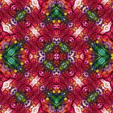 Kusursuz kare soyut desen. Sanat dokusu. Sanat mandala. Simetrik desen