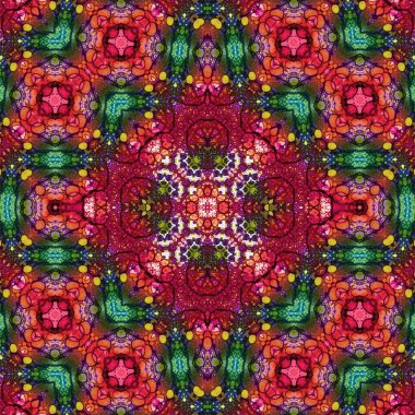 Kusursuz kare soyut desen. Sanat dokusu. Sanat mandala. Simetrik desen