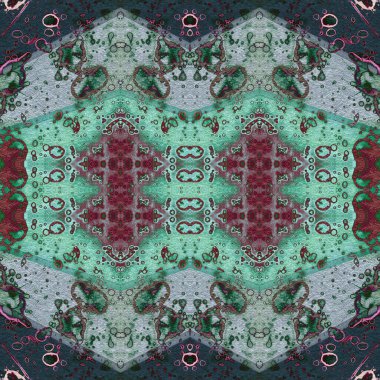 Kusursuz kare soyut desen. Sanat dokusu. Sanat mandala. Simetrik desen