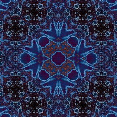 Kusursuz kare soyut desen. Sanat dokusu. Sanat mandala. Simetrik desen