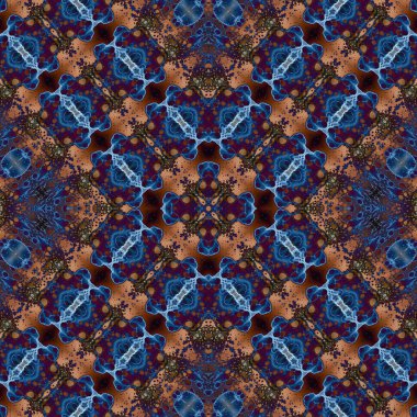 Kusursuz kare soyut desen. Sanat dokusu. Sanat mandala. Simetrik desen