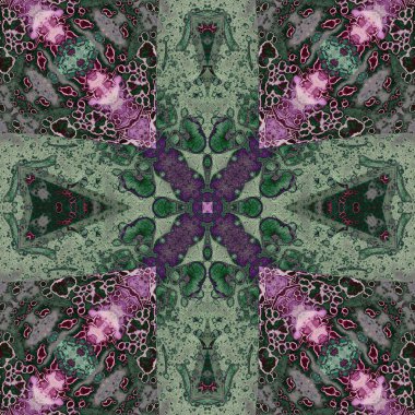 Kusursuz kare soyut desen. Sanat dokusu. Sanat mandala. Simetrik desen