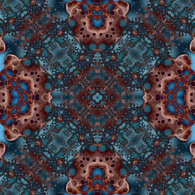 Kusursuz kare soyut desen. Sanat dokusu. Sanat mandala. Simetrik desen