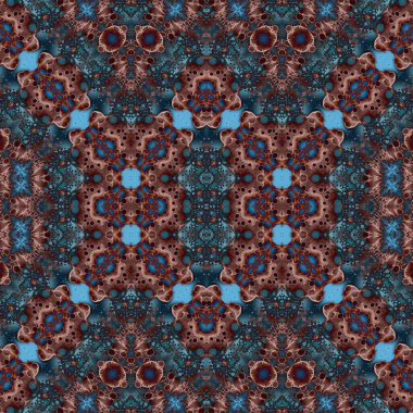 Kusursuz kare soyut desen. Sanat dokusu. Sanat mandala. Simetrik desen