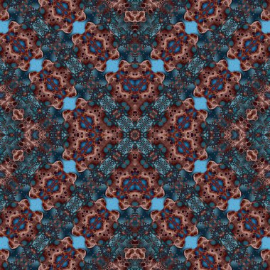 Kusursuz kare soyut desen. Sanat dokusu. Sanat mandala. Simetrik desen