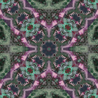 Kusursuz kare soyut desen. Sanat dokusu. Sanat mandala. Simetrik desen